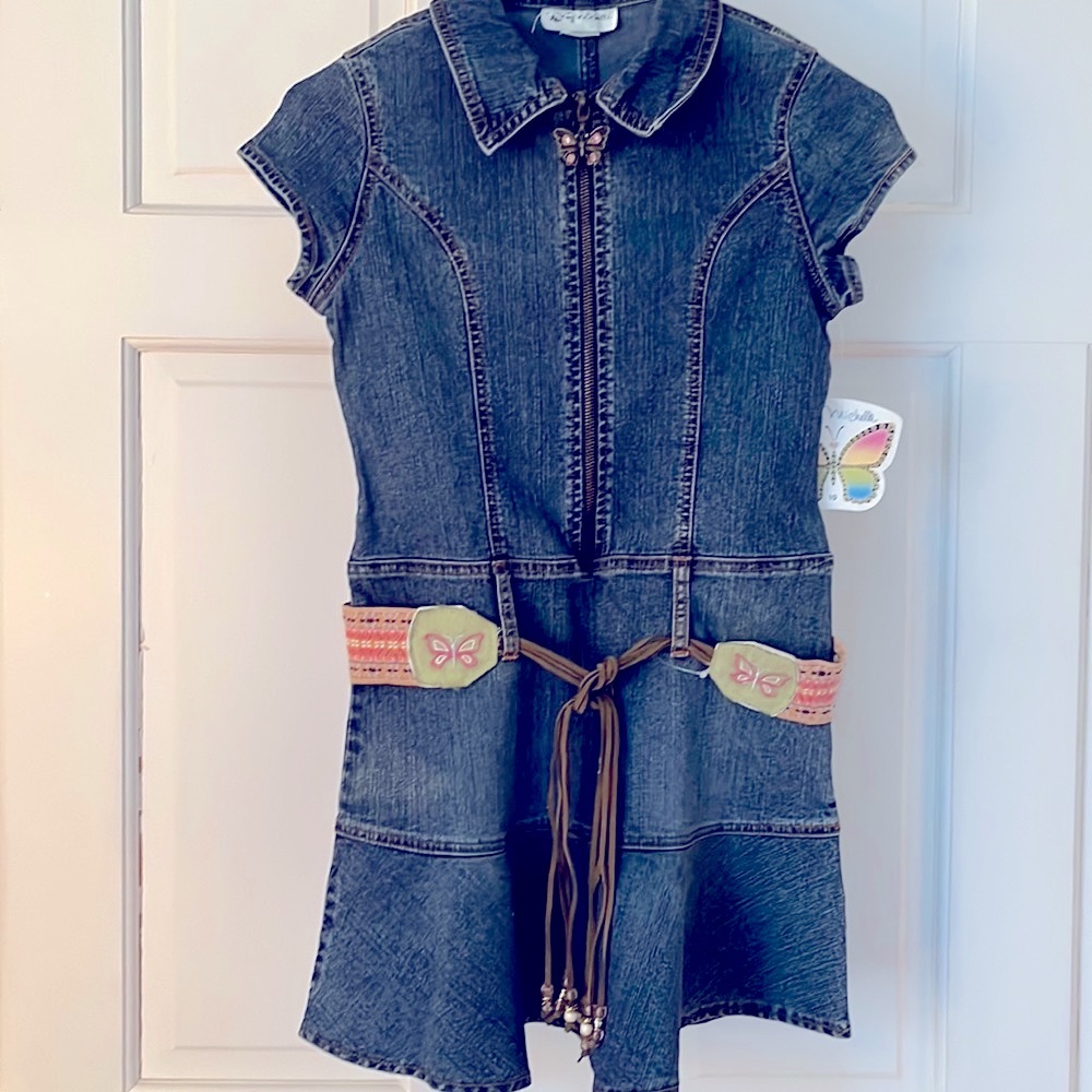 NWT- Girls denim dress. Size 10.